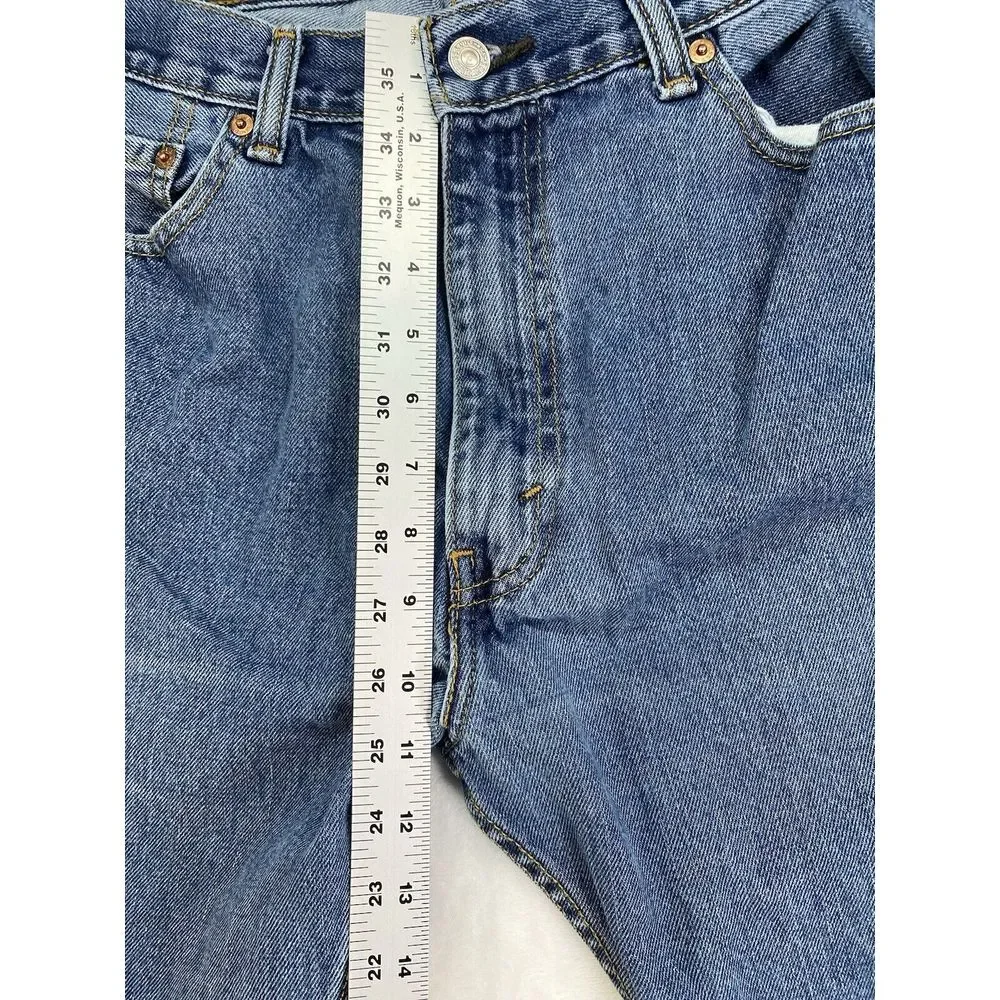 Levis 505 Jeans‎ Mens 38x32 Regular Fit Straight Leg Medium Wash